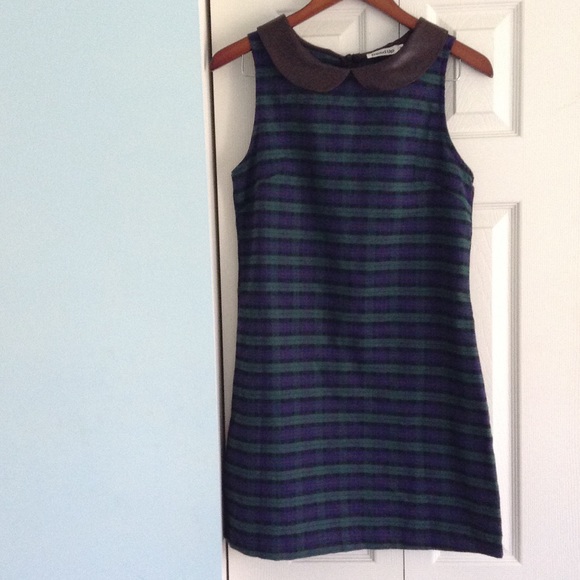 She Likes Dresses - tartan / plaid collar dress She Likes Dresses - tartan / plaid collar dress