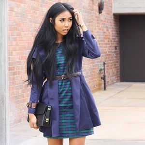 She Likes Dresses - tartan / plaid collar dress She Likes Dresses - tartan / plaid collar dress