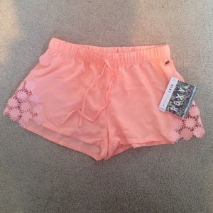 Pink/salmon shorts