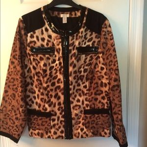 Chico's Cheetah Print Jacket