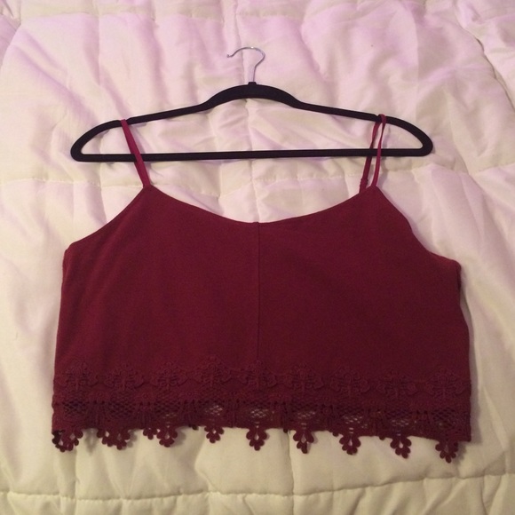Garage Red Crop Top Large