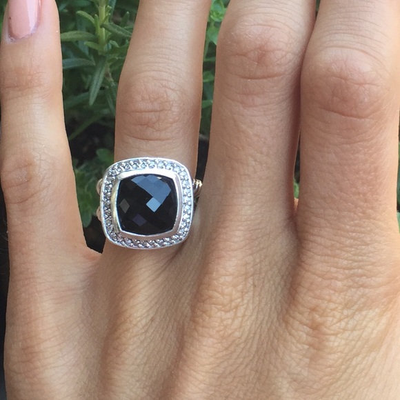 SOLD David Yurman Albion Black Onyx & Diamond - Picture 2 of 2