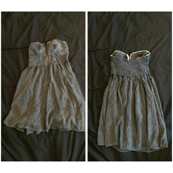 Strapless Worn Dress