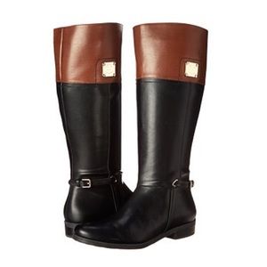 TOMMY HILFIGER COLOR BLOCK RIDING BOOTS