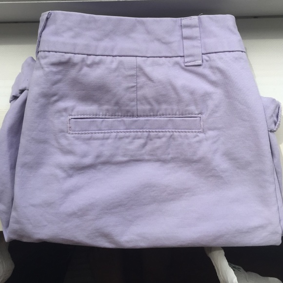Gap boyfriend roll-up shorts in lilac