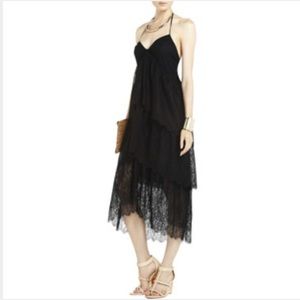 BCBG "Kat" black lace dress