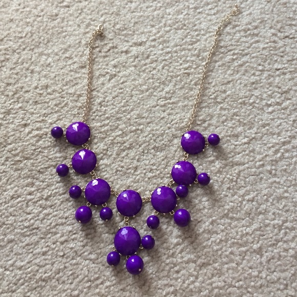 Purple bubble necklace