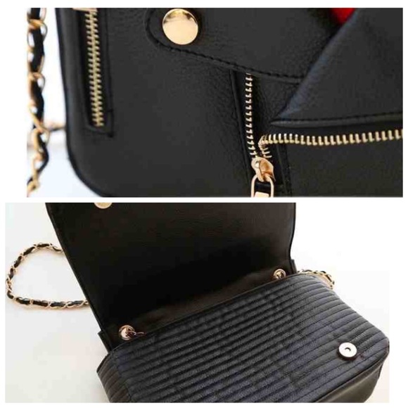 • Free item w/buy• Moschino moto jacket bag - Picture 3 of 4
