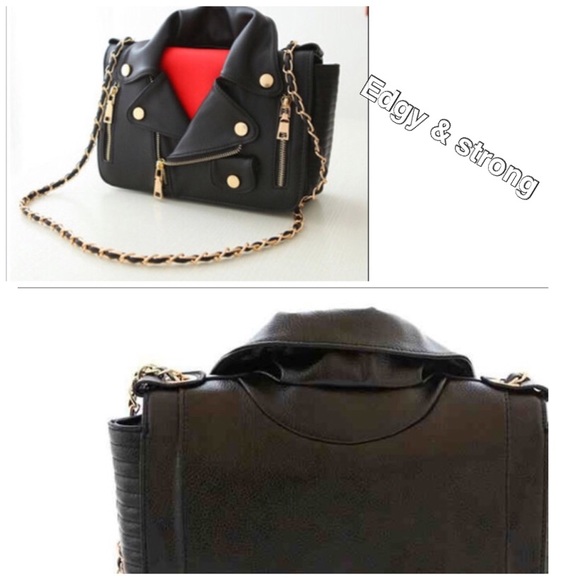 • Free item w/buy• Moschino moto jacket bag - Picture 4 of 4