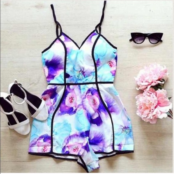 Painted Pattern Jumpsuit - Picture 1 of 3