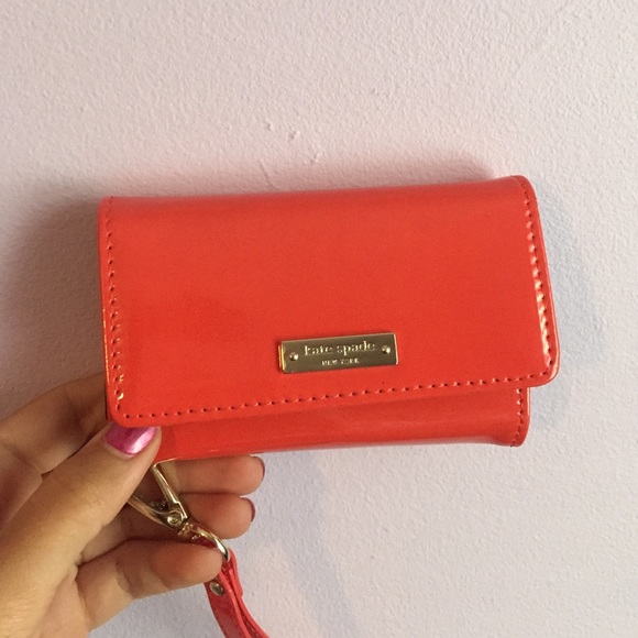 Kate Spade Patent Leather Wristlet and iPhone Case - Picture 2 of 3
