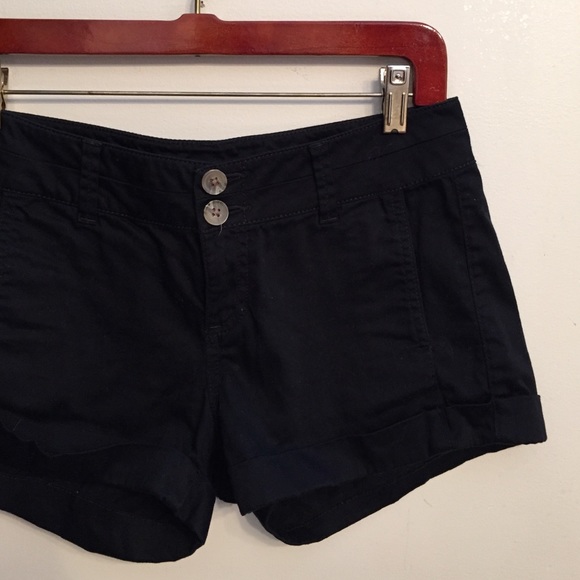 Express Black Cuffed Shorts