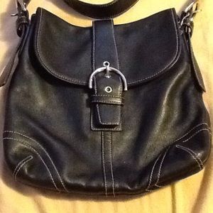 A black coach purse