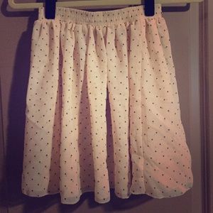 American Apparel Chiffon Polka Dot Skirt