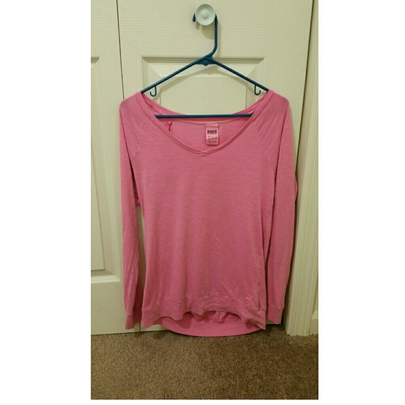 PINK Plain Long Sleeve