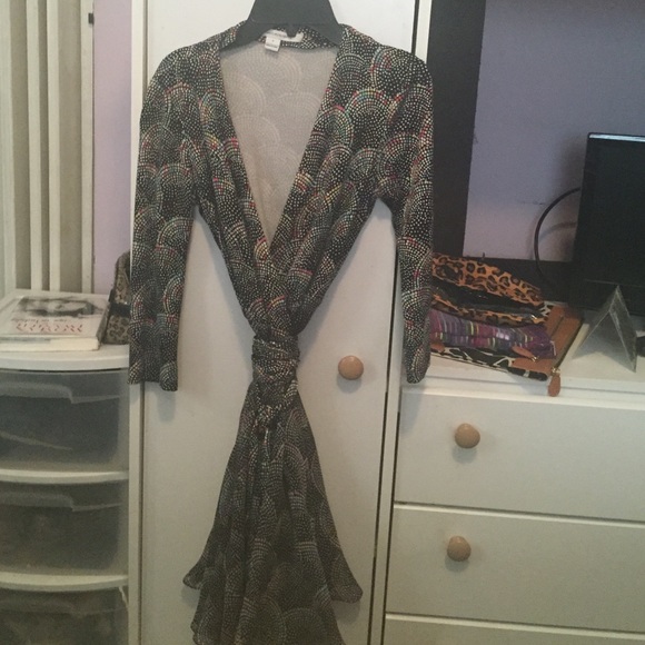 dvf irina wrap dress