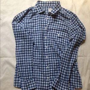 J.Crew seersuckered gingham shirt