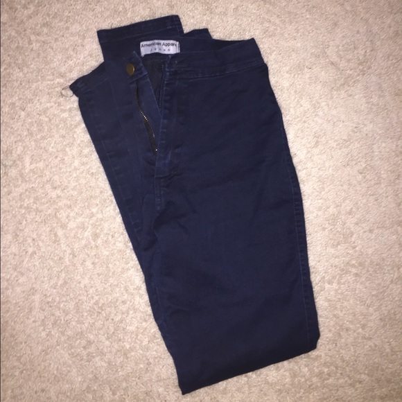 AMERICAN APPAREL HIGH WAISTED JEANS SZ 1
