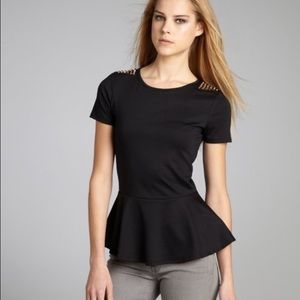 Green Envelope studded peplum