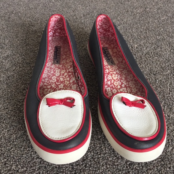 Shoes Sperry TopSider
 Size7 Color Navy/White/Red