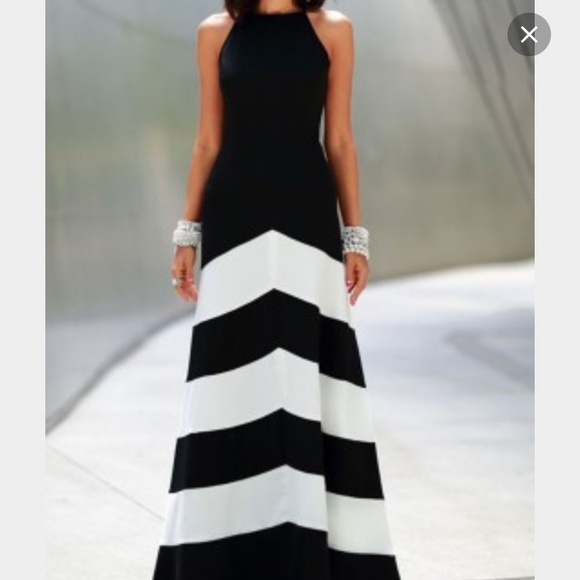 Black and white dress