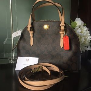 Authentic Coach Peyton Mini Domed Satchel
