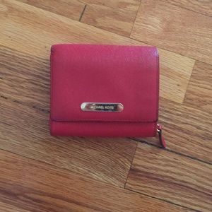 Red Michael Kors Wallet