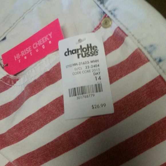 NWT CUTE AMERICAN FLAG SHORTS - Picture 2 of 4