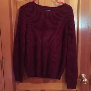 Forever 21 Chunky Maroon Sweater M