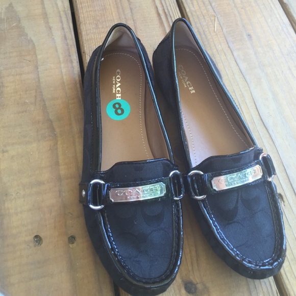 Black coach flats