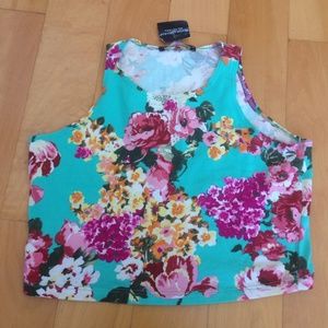 Brandy Melville Floral Crop Top
