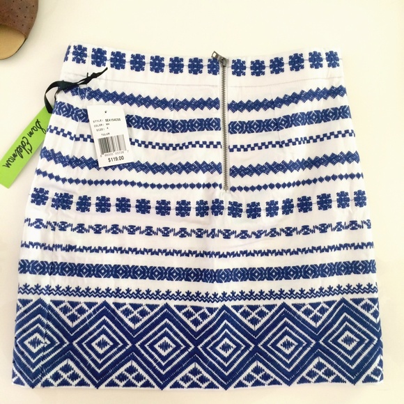 🎉HP🎉 Sam Edelman embroidered blue mini skirt - Picture 3 of 5