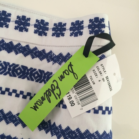 🎉HP🎉 Sam Edelman embroidered blue mini skirt - Picture 4 of 5