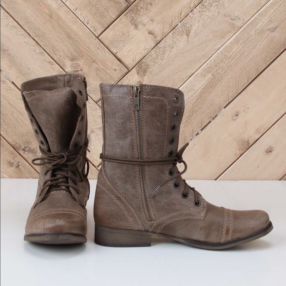 Steve Madden Shoes - Steve Madden Troopa boots in stone