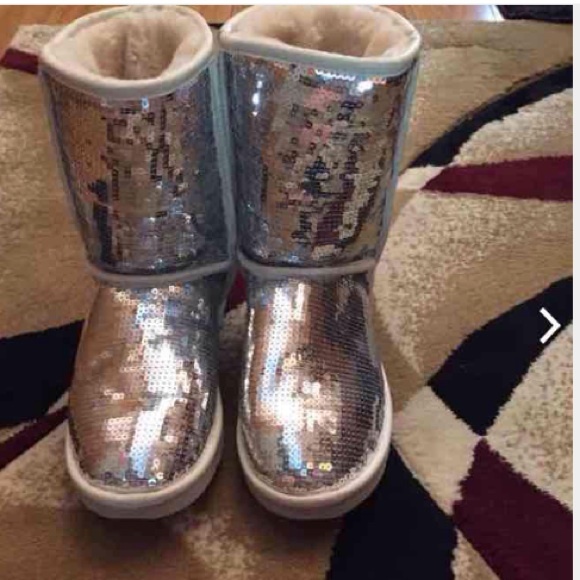Silver Sequin Uggs
