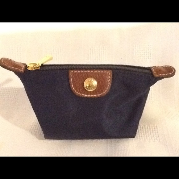 Longchamp Navy Le Pilage Mini Pochette Coin Purse Longchamp Navy Le Pilage Mini Pochette Coin Purse