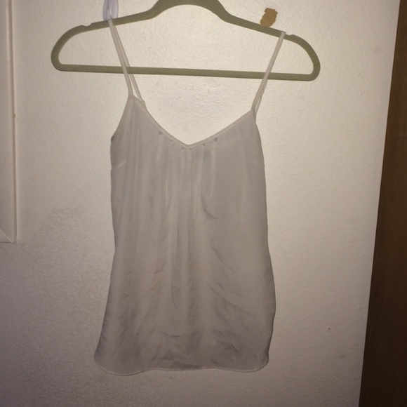 White Chiffon Aritzia Tank