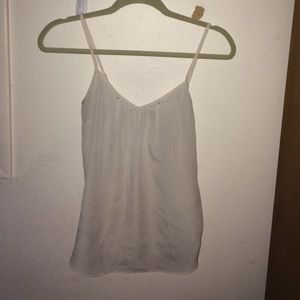 White Chiffon Aritzia Tank