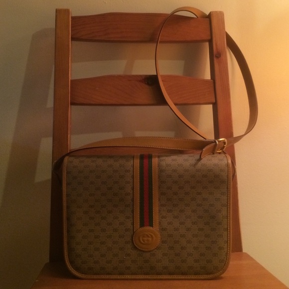 Vintage Gucci Leather Handbag - SOLD ⭐️💜⭐️ - Picture 1 of 4