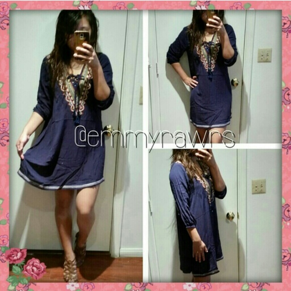$25 XMAS SPECIAL• ERIKA Peasant Embroidered Dress - Picture 3 of 4