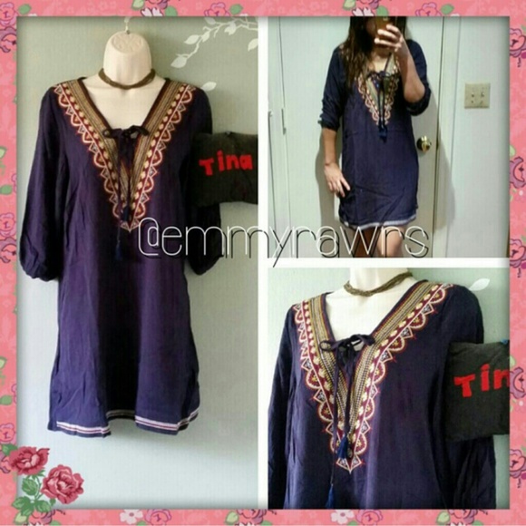 $25 XMAS SPECIAL• ERIKA Peasant Embroidered Dress - Picture 4 of 4