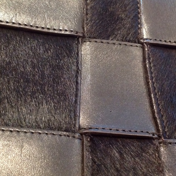 DNKY dark brown leather and calf hair - Picture 3 of 4