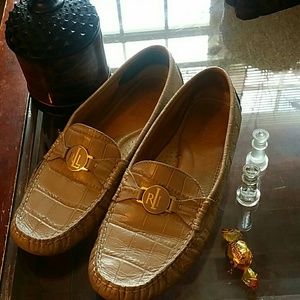 Ralph Lauren  lady leather Loafers.