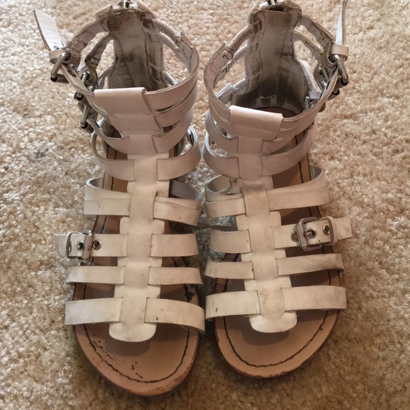 Girls white Gladiator sandal