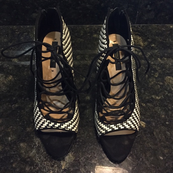 Zara Lace-Up Heels
