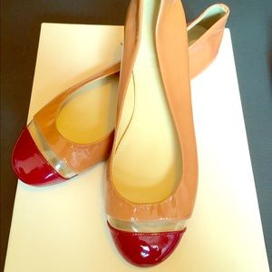 J. Crew patent leather see-through toe flat