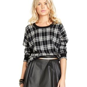 BCBGeneration plaid pullover