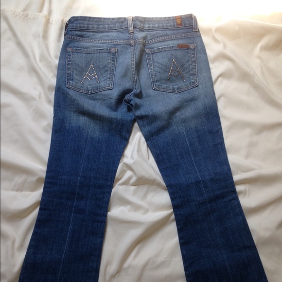 7 for All Mankind "A" pocket bootcut jeans - Picture 2 of 4