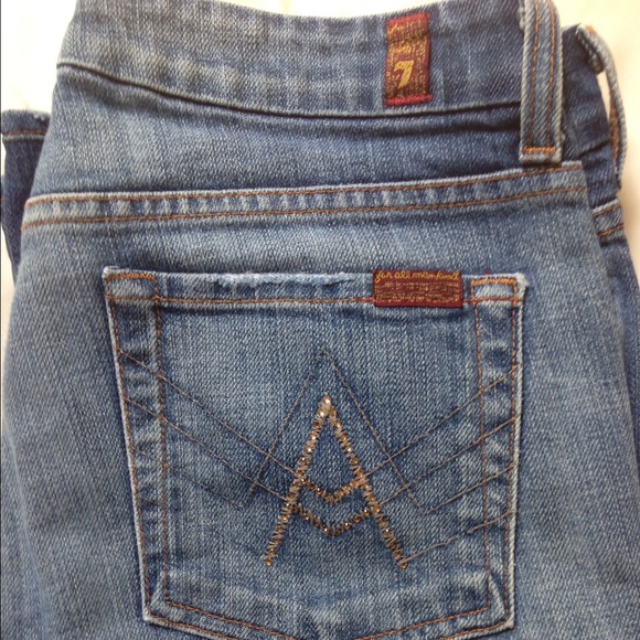 7 for All Mankind "A" pocket bootcut jeans - Picture 3 of 4