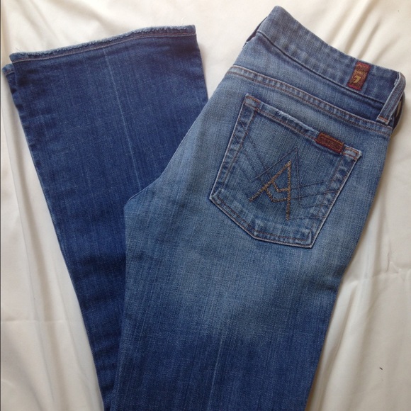 7 for All Mankind "A" pocket bootcut jeans - Picture 4 of 4